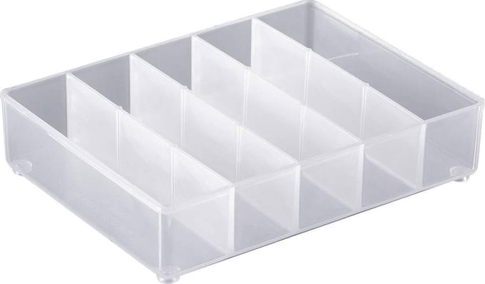 raaco Inzetstuk voor assortimentskoffer (l x b x h) 109 x 79 x 24 mm Aantal vakken: 5 Carton Inhoud 1 stuk(s)