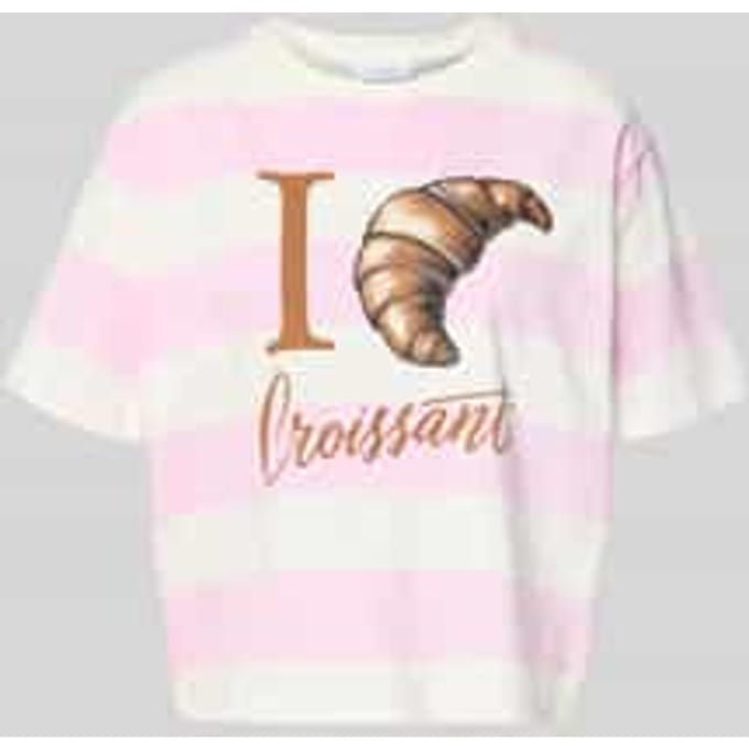 Boxy fit T-shirt met motiefprint