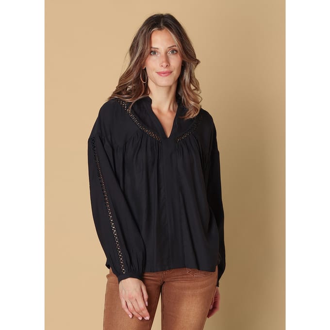 IVY BEAU Soumia Tops - Black - maat 46