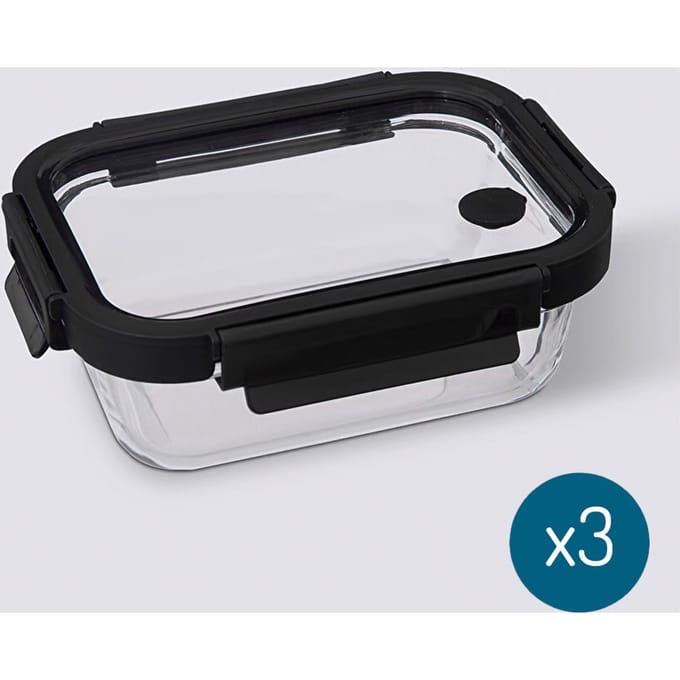Eazy Living Bewaardoos 0,5 L Demia - 3 Stuks