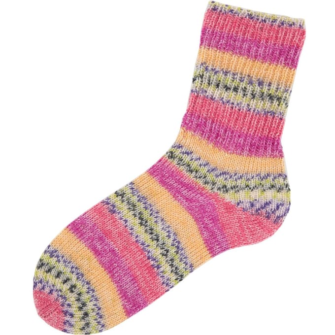 Gründl Hot Socks Torbole - Lavendel/Chili/Plum/Wit/Saladegroen/Geel