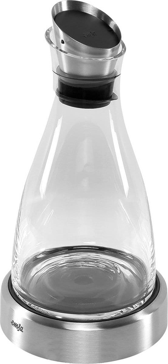 Emsa FLOW koelkaraf 1.0L glas/RVS