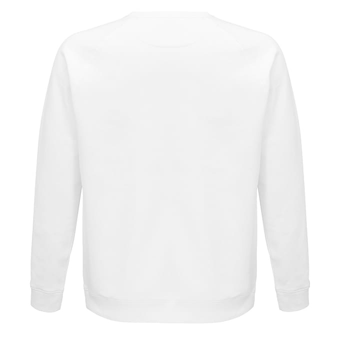 SOLS Unisex Adult Space Organic Raglan Sweatshirt (Wit)