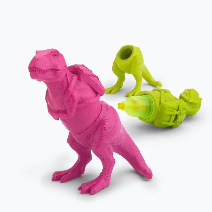 Mustard Desktop Markeerstift - T-Rex - Pink