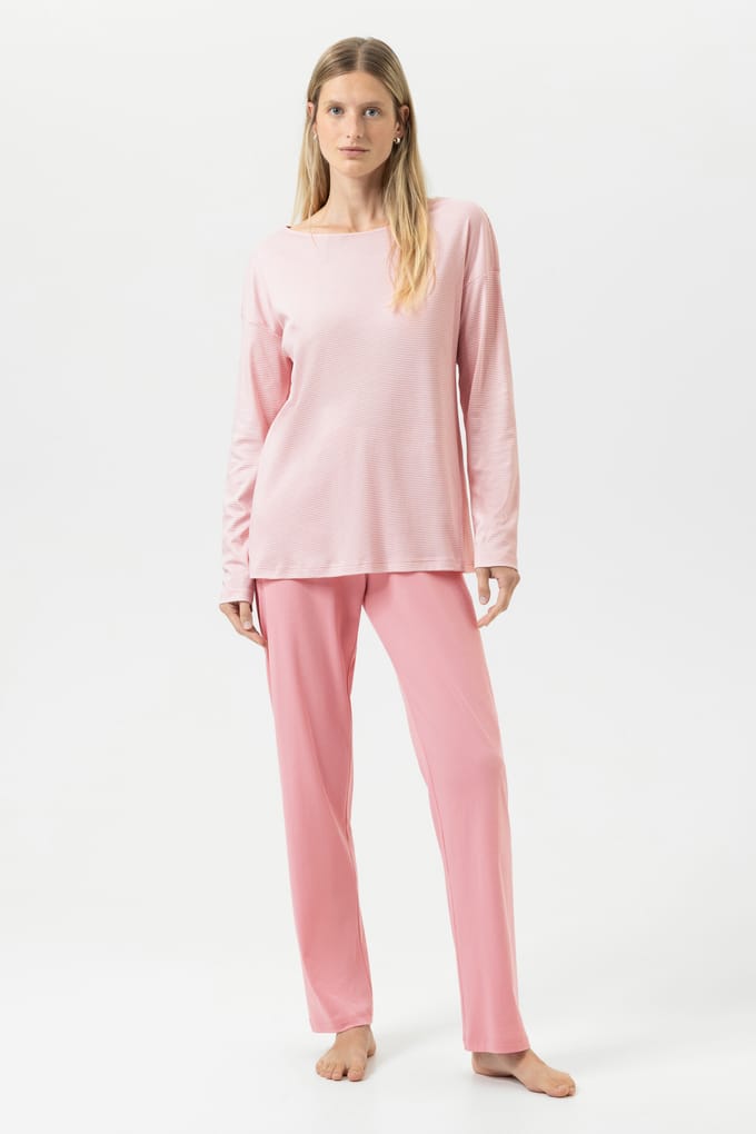 Pyjama Serie Simple Stripes Bridal Rose