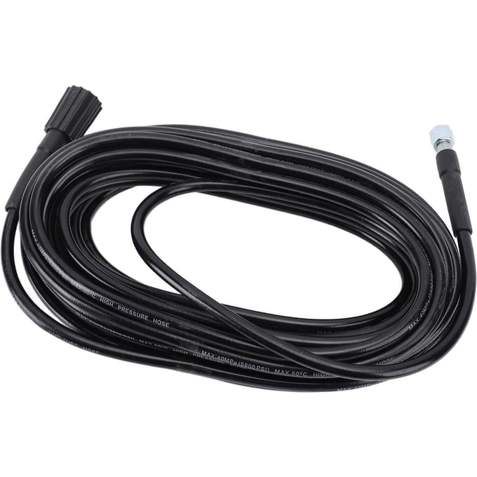Hogedrukreinigerslang Multifunctioneel Rubber Flexibel Lange Levensduur Universele Pasvorm voor Auto's RV's 15m / 49.21ft black
