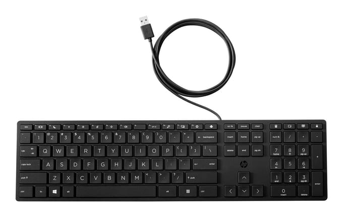 HP 320K - Toetsenbord - Qwerty - EU Layout - Zwart