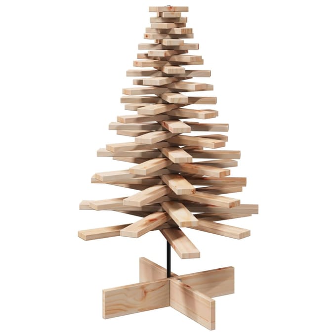 vidaXL - Kerstdecoratie - kerstboom - 100 - cm - massief - grenenhout