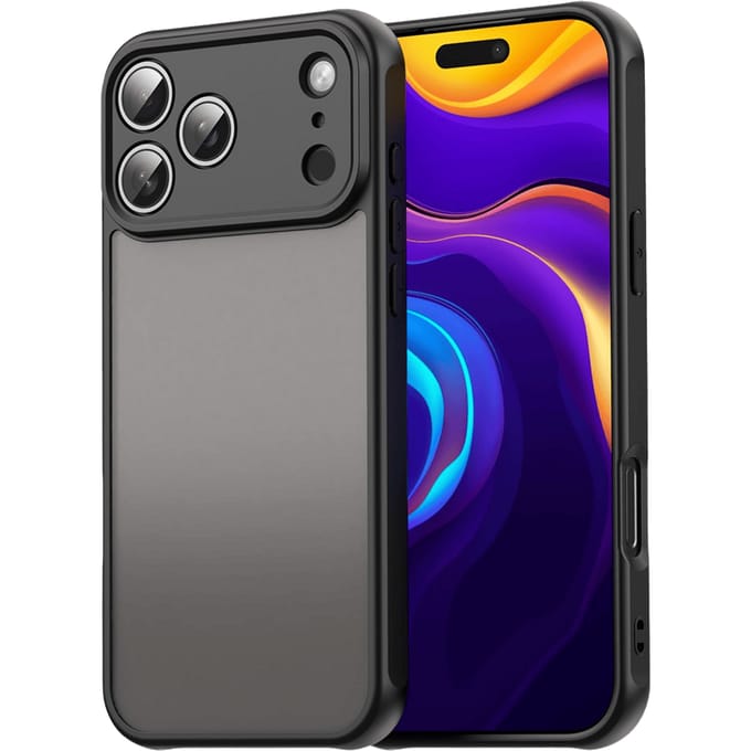 Mocaa Apple iPhone 17 Pro Slim Anti-Shock Hoesje Zwart