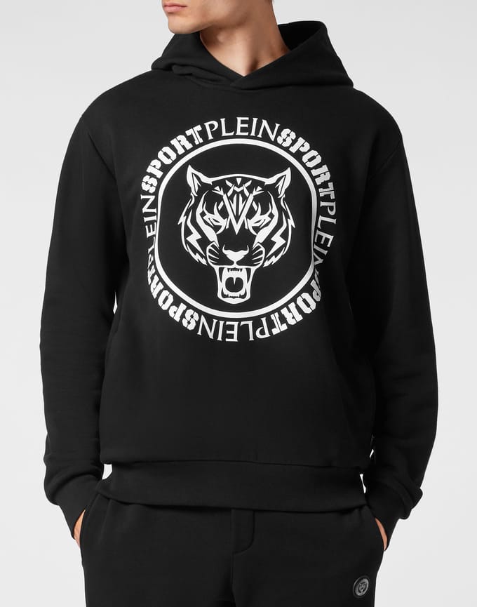 Sweatshirt Met Capuchon Carbon Tiger