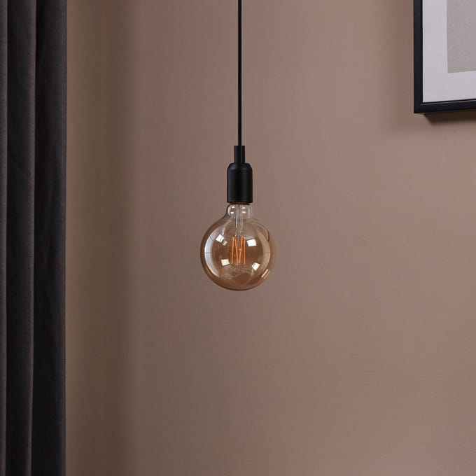 Eglo Ledfilamentlamp Globe - Amber - D12,5cm - Warm Wit - E27 - 4w