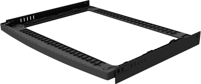 Inventum STK01B stapelkit - Wasmachine en Droger - Tussenstuk - Maximale breedte 59,5 cm - Zwart