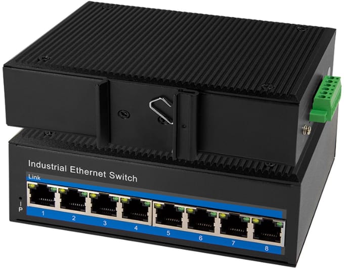 LogiLink NS201P NS201P Industrial Ethernet Switch 8 poorten 10 / 100 MBit/s PoE-functie