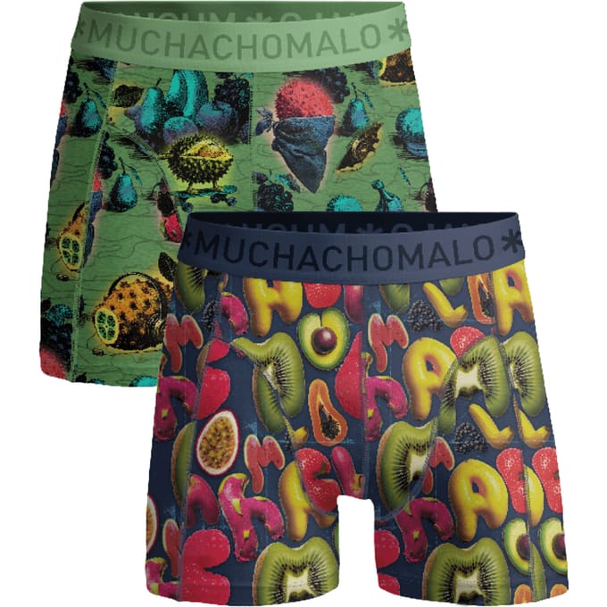 Muchachomalo Jongens 2-pack boxershorts weird fruit
