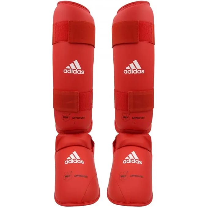 Verwijderbare scheen- en voetbeschermer voor karate adidas