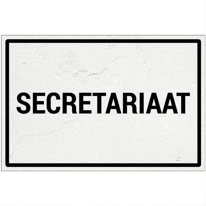 Secretariaat bord | Forex Re materiaal | 30 x 20 cm