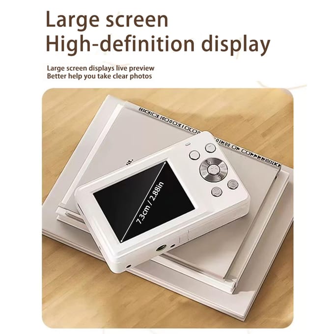4K/30FPS Digitale Camera 64MP Digitale Videocamera 2.88 Inch Scherm 18X Digitale Zoom Ingebouwd wit