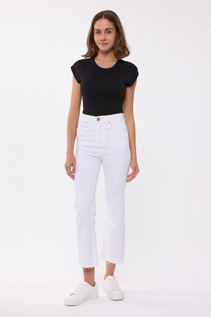 Ronde Hals Cropped T-shirt