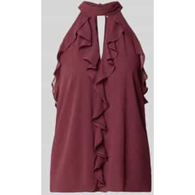 Top met volants en halter