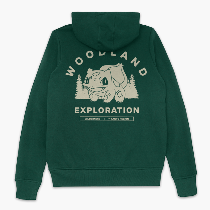 Pokémon Woodland Exploration Hoodie - Green - M