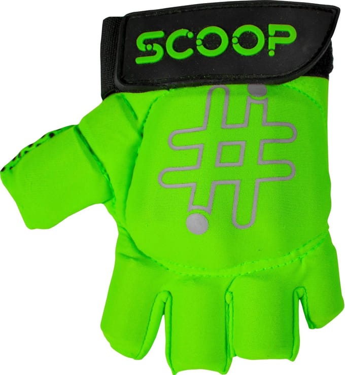 Hockey Handschoen - Half Finger - Green - M
