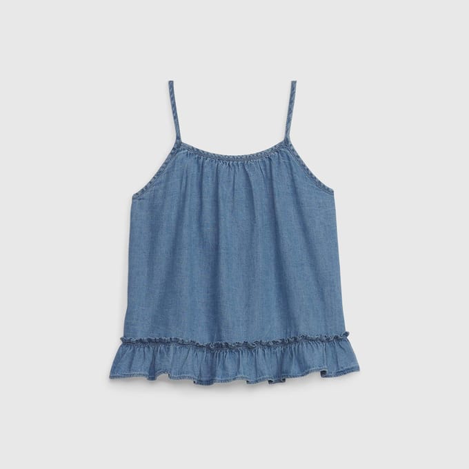 Mouwloze denim blouse 664737 meisjes