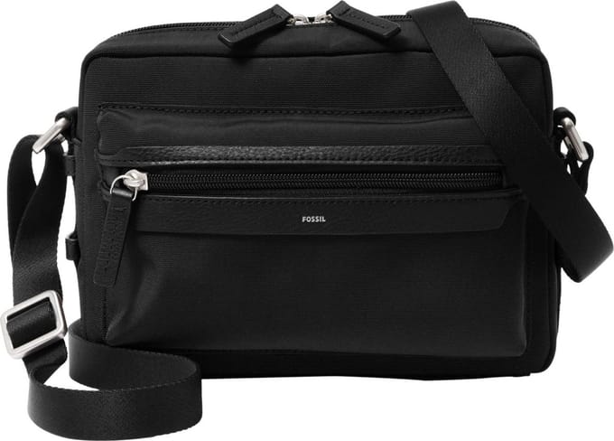 FOSSIL Schoudertas Wyatt Camera Bag Black Zwart