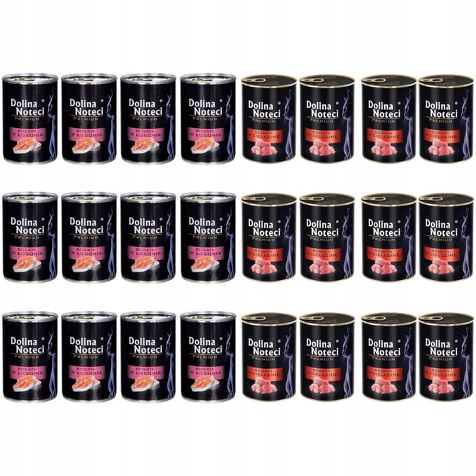 Dolina Noteci - Premium Kattenvoer - Zalm en Kalfs - 24x400g