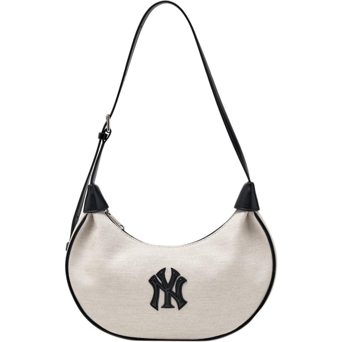 MLB New York Yankees Vintage Sfeer Reliëf Patch Schoudertas Unisex Schoudertas Wit 3ABQB016N-50IVS Basic Set (Bag) black
