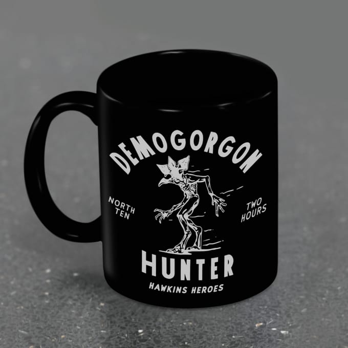 Stranger Things Demogorgon Hunter Unisex Kop - zwart - Standard