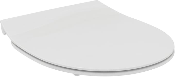 Ideal Standard - Universeel, universele wc-bril ovaal, wc-bril afgerond met langzame sluiting, antibacterieel, snelspanner, urea, wit