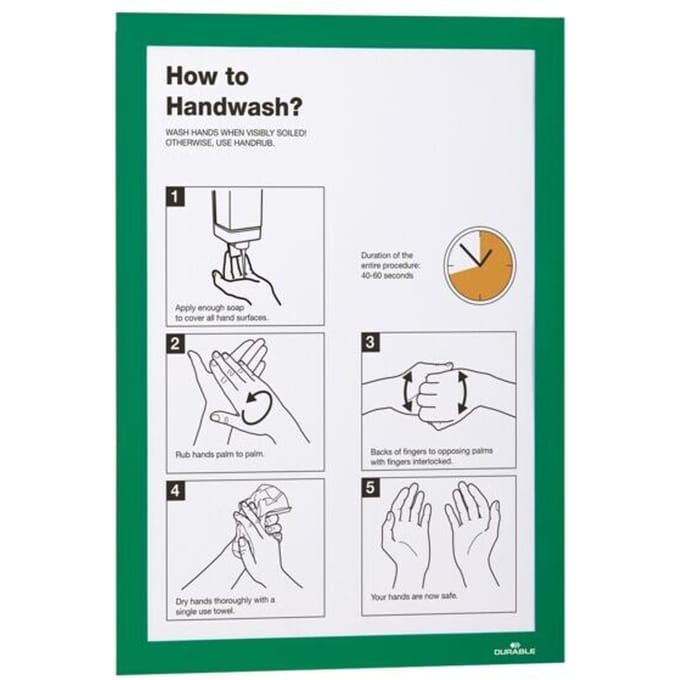 Informatiekader Duraframe - A4 formaat - groen - 10 stuks