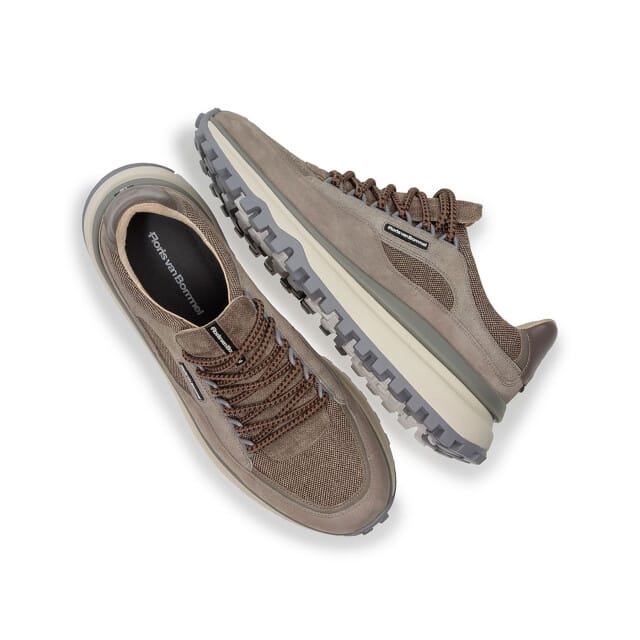Floris Van Bommel Sfm-10248 De Gripper Sneakers - Textiel - Heren - Taupe - Maat 40