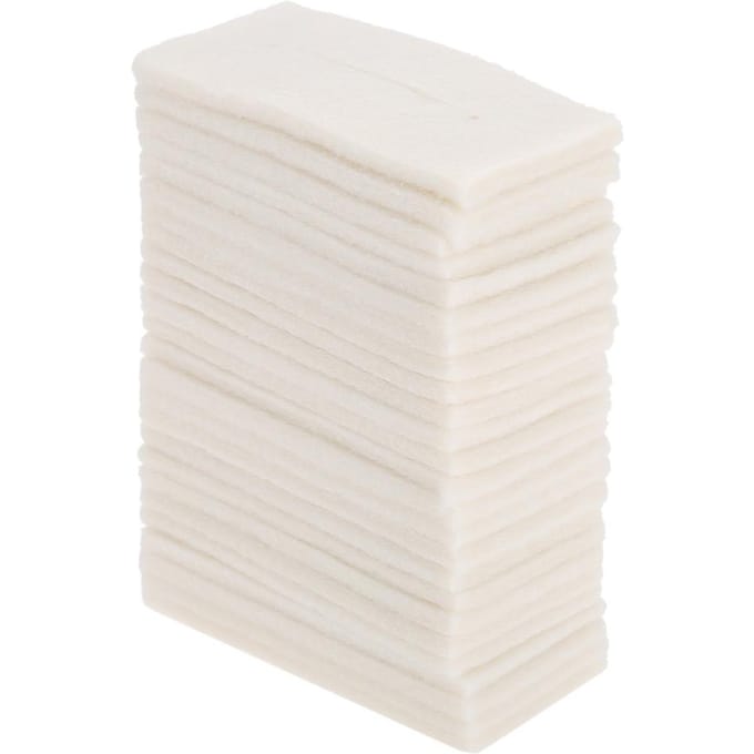 Hairdressing Tool Heat resistant Foam Pad Digital Perm Heat Insulation Mat (Wool) white