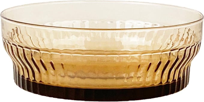 XLBoom Lima Schaal Medium - Rond - Glas - Licht Amber - Ø 18 cm