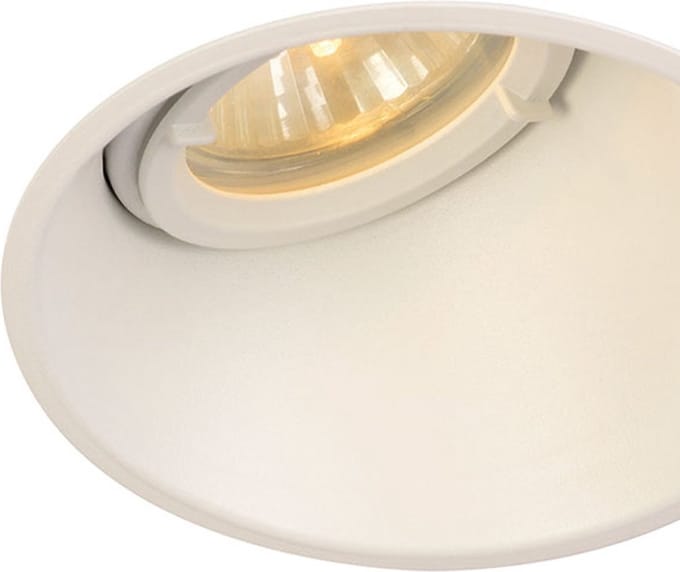 SLV Inbouwspot Horn Slant 10,3cm wit - 113151