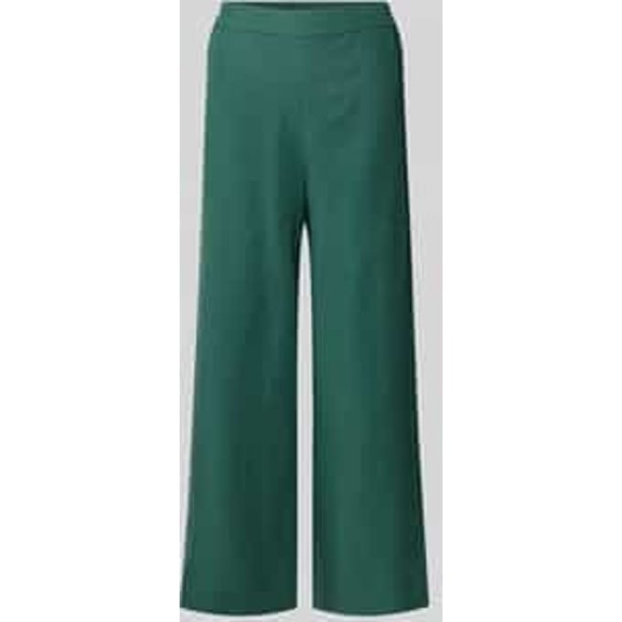 Wide leg culotte van een mix van lyocell en linnen