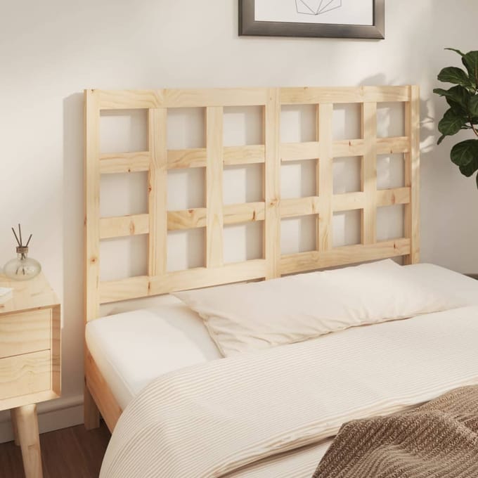 vidaXL - Hoofdbord - 140,5x4x100 - cm - massief - grenenhout