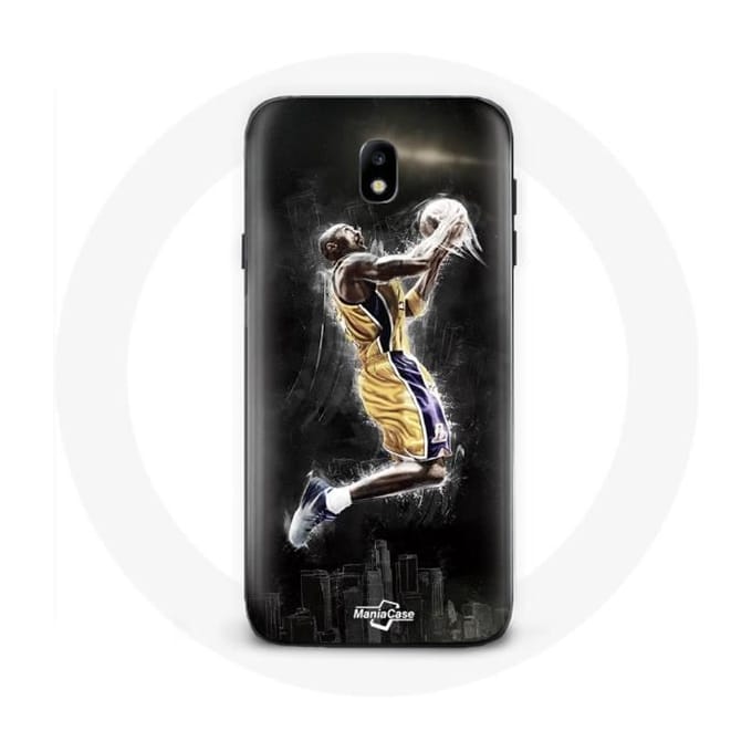 Coque - Samsung - Galaxy J7 2017 - Kobe Bryant 24 - Souple - Noir - Sportif