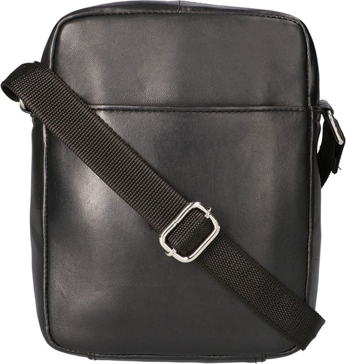 Leather Design Schoudertas Unisex Zwart