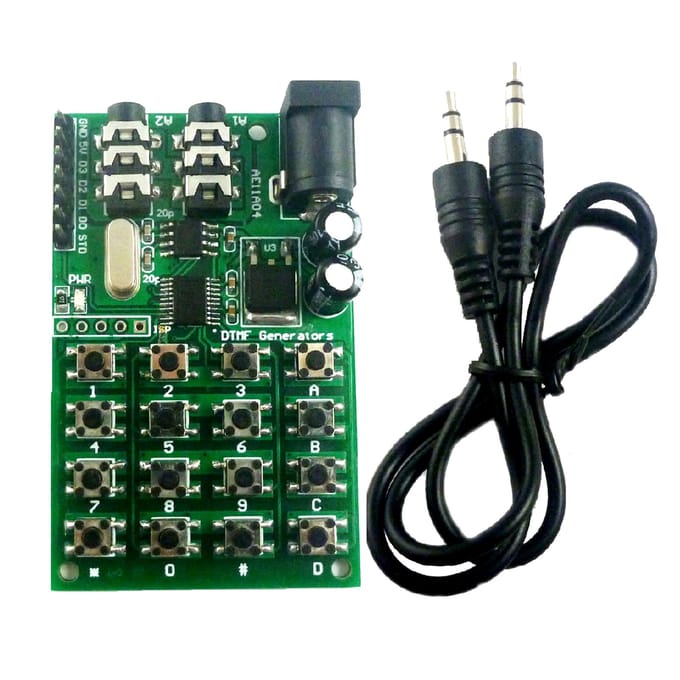 Module DTMF 5-24VDC Module générateur audio Encodeur vocal double carte émetteurs clavier pour multicolore