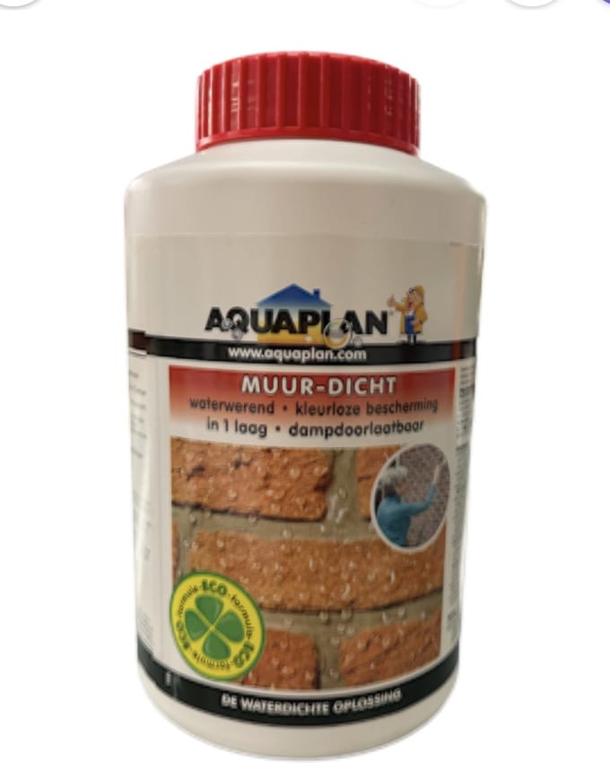 Aquaplan Muurdicht - Kleurloze muurbescherming - 1 L - Kleurloos