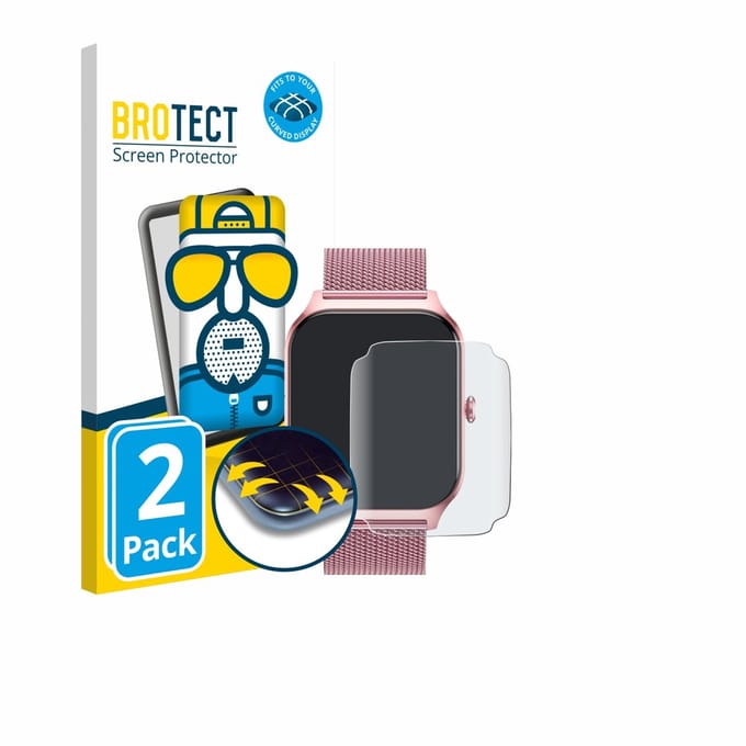 BROTECT - Screenprotector voor Kalinco P125 1.85" - Folie Beschermfolie matte volledig dekking 2 Stuks