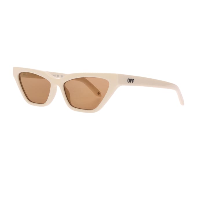 Off White Dames/Dames Madison Cat Eye Zonnebril (Goud)