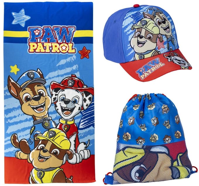 Paw Patrol Zomerset - Strandlaken, Pet, Tas