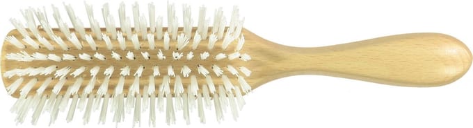 Beukenhout haarborstel met nylon haartjes
