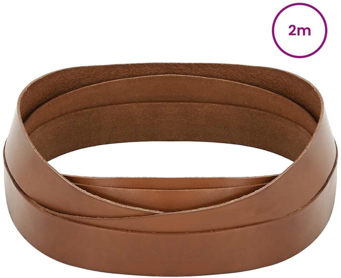 vidaXL - Leren - riem - 1 - Bruin - 200 - x - 3,5 - cm - Leer