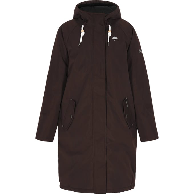 Schmuddelwedda Winter parka Dames donkerbruin
