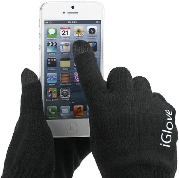Peachy Touch Handschoenen iGlove geschikt voor iPhone Touchscreen Zwart
