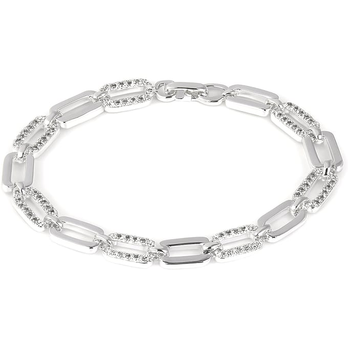 Bracelet - LUXENTER - Asgoth - Oxyde de zirconium - Finition rhodium - 18 cm white